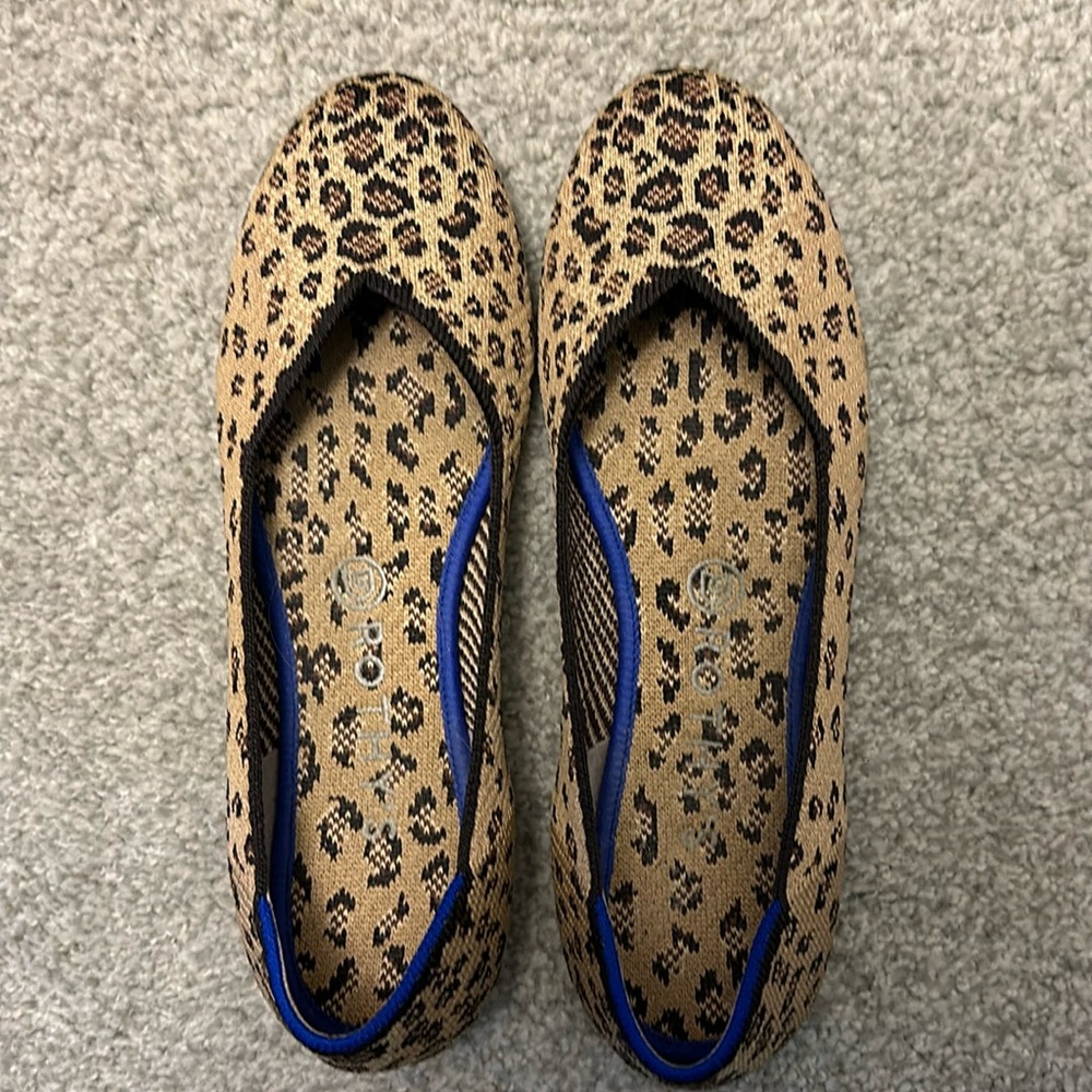 NWOT Rothy’s sz 9 🐆 leopard print shoes
